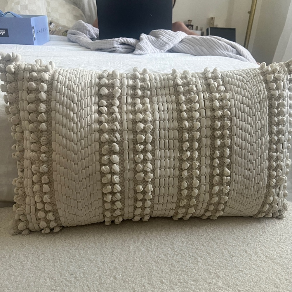 Boho throw pillow, accent pillow